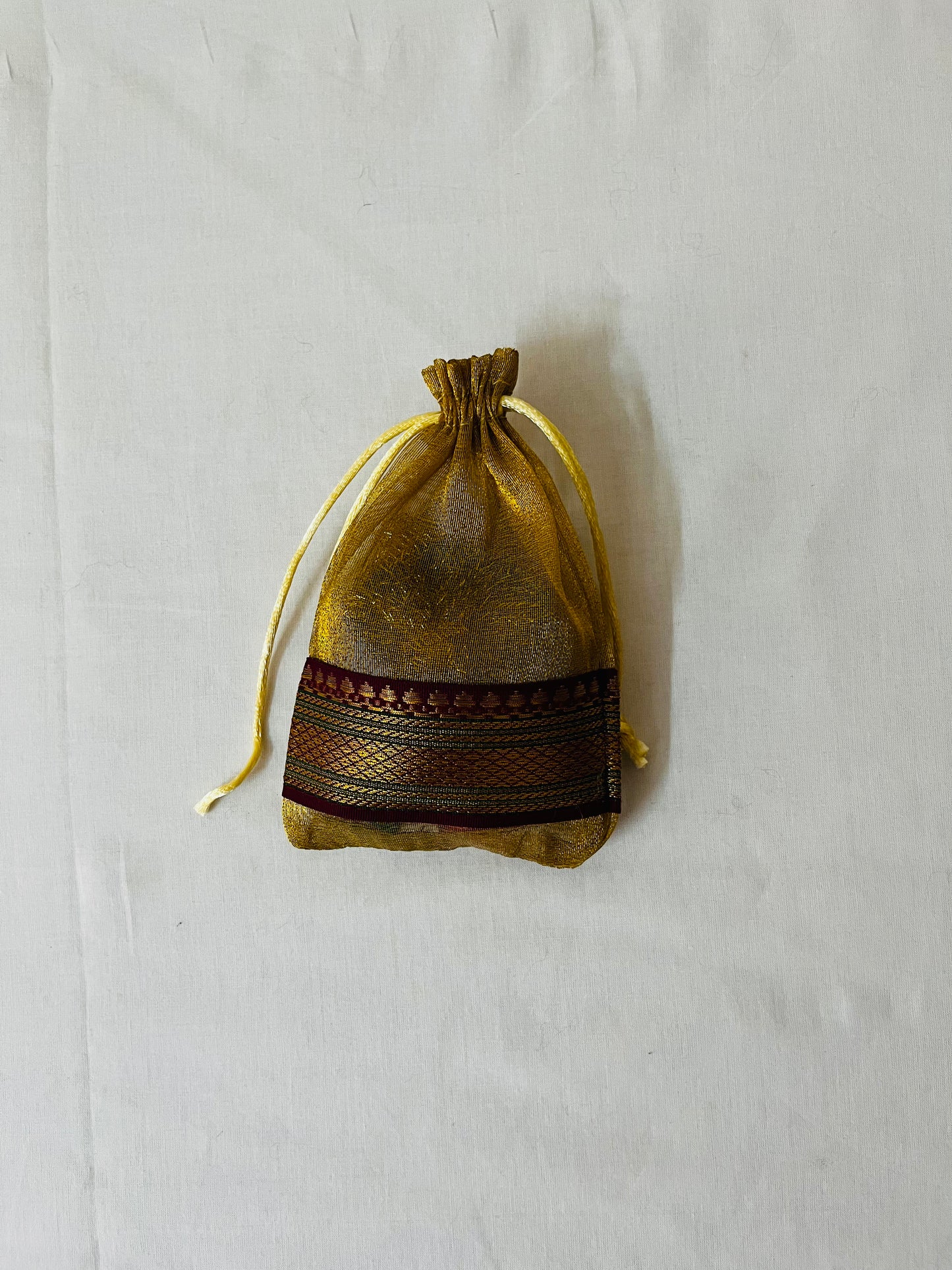 Organza Potli with Bangles & Haldi Kumkum