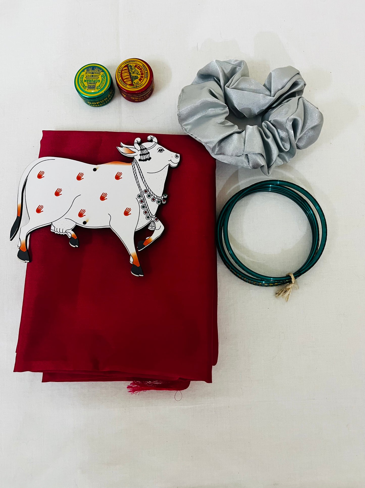Tokri Bag Gift Pack – Plain Silk Blouse