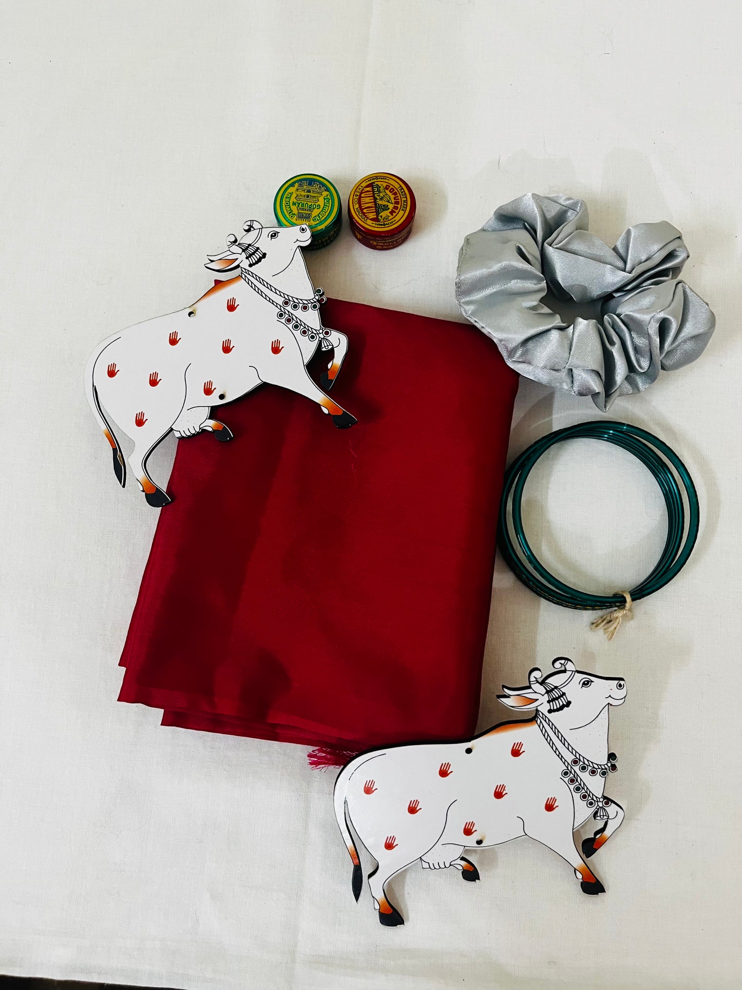 Tokri Bag Gift Pack – Plain Silk Blouse