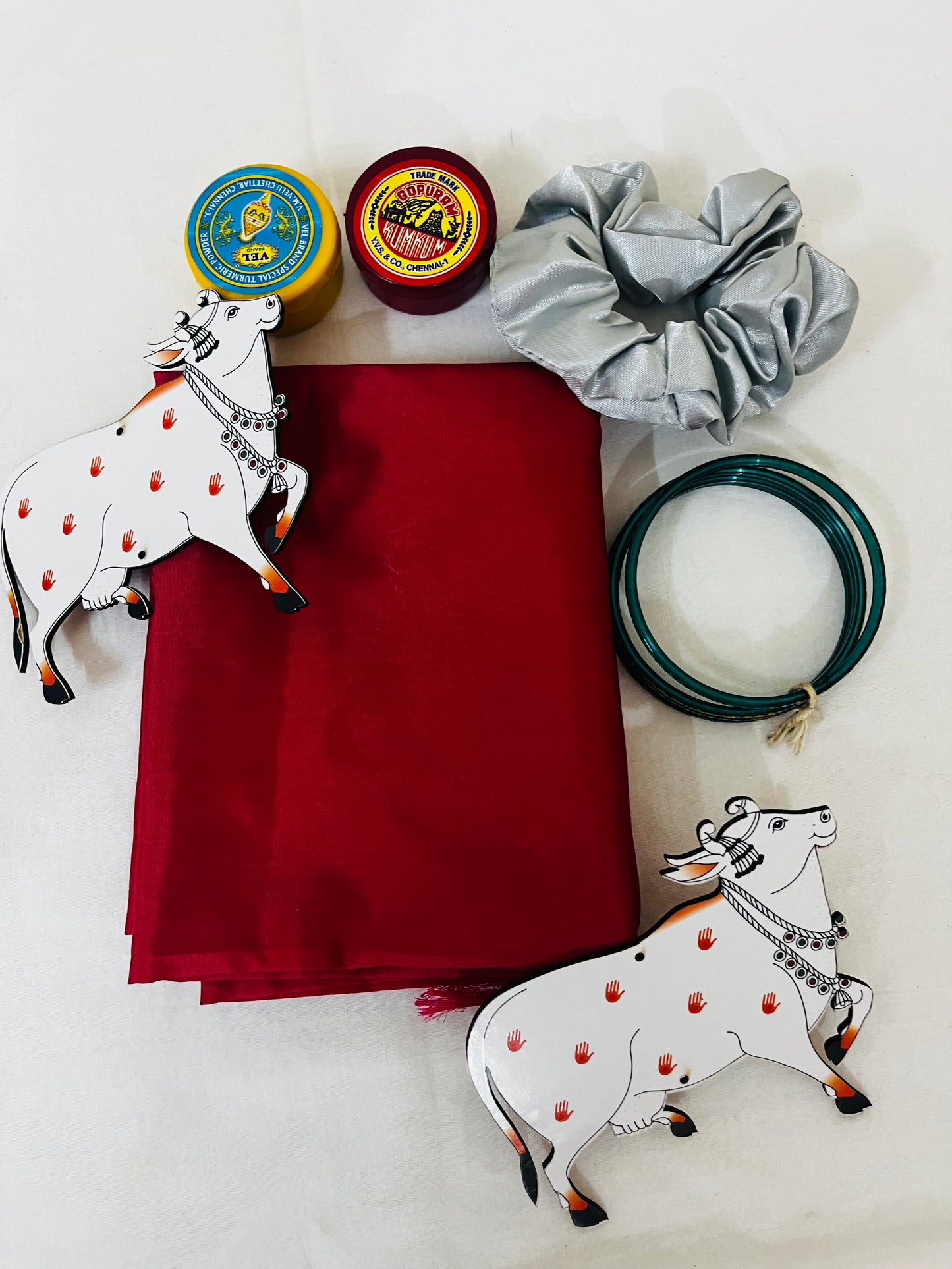 Tokri Bag Gift Pack – Plain Silk Blouse