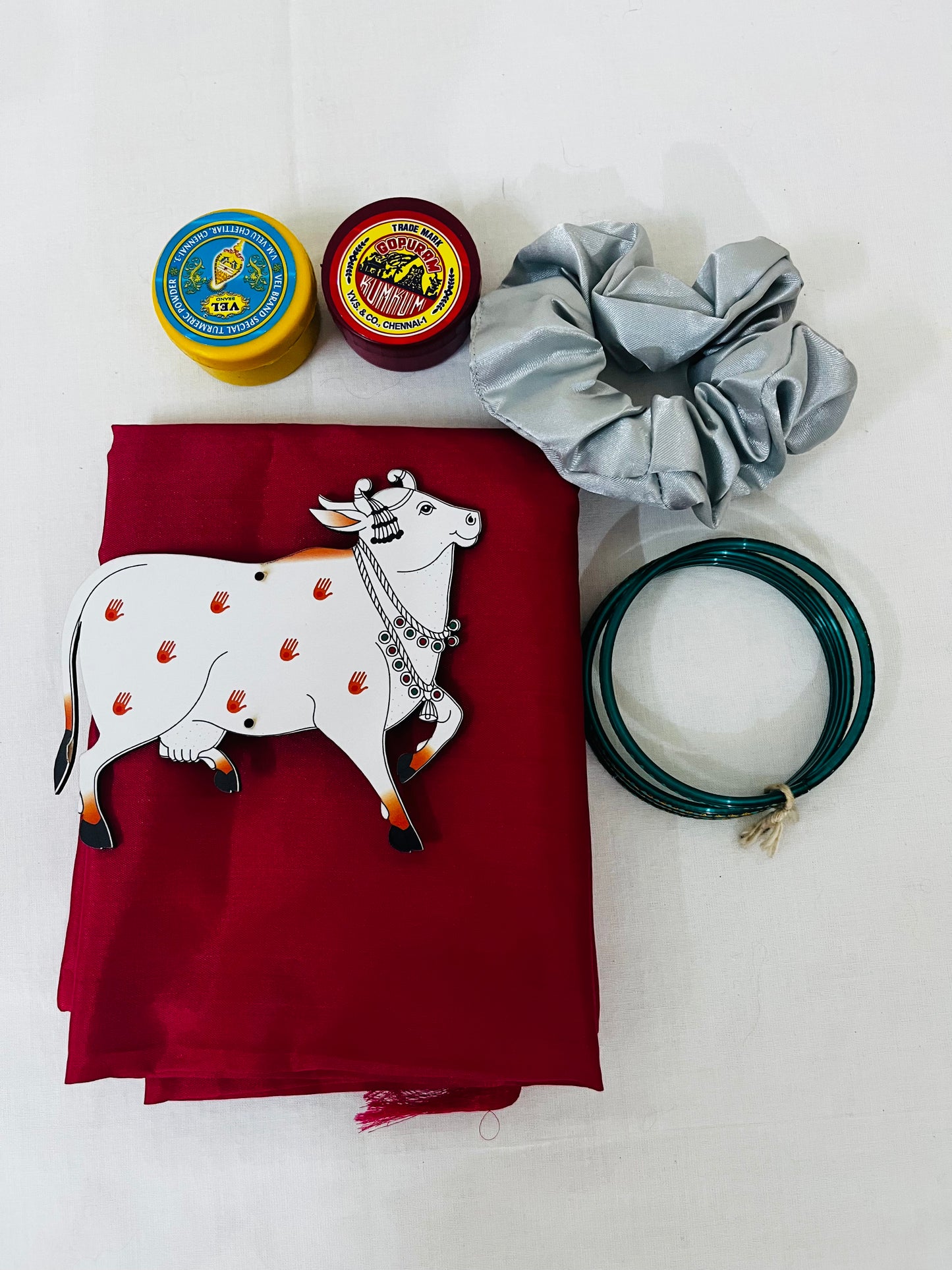 Tokri Bag Gift Pack – Plain Silk Blouse
