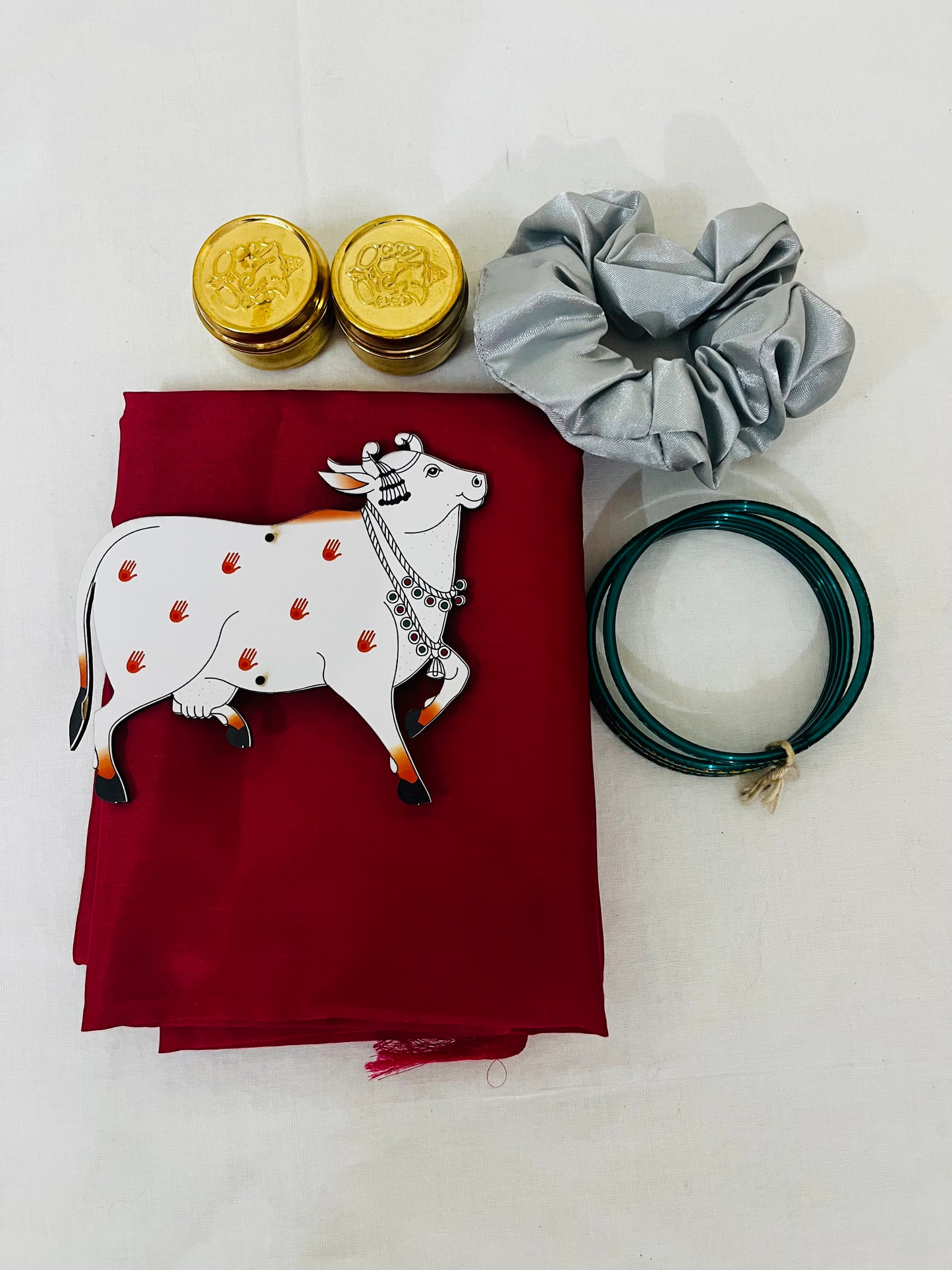 Tokri Bag Gift Pack – Plain Silk Blouse