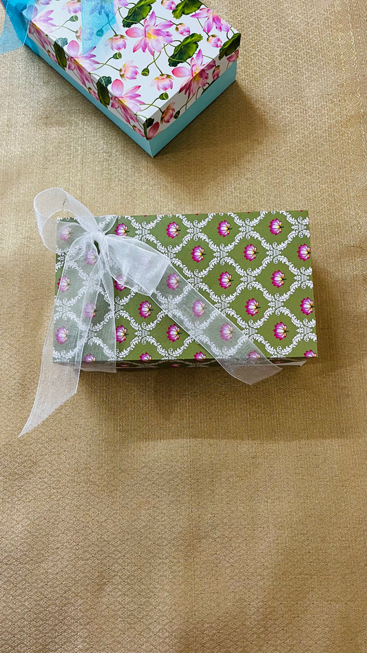 Diwali Gift Box – Nuts, Candle & Chocolates - Green