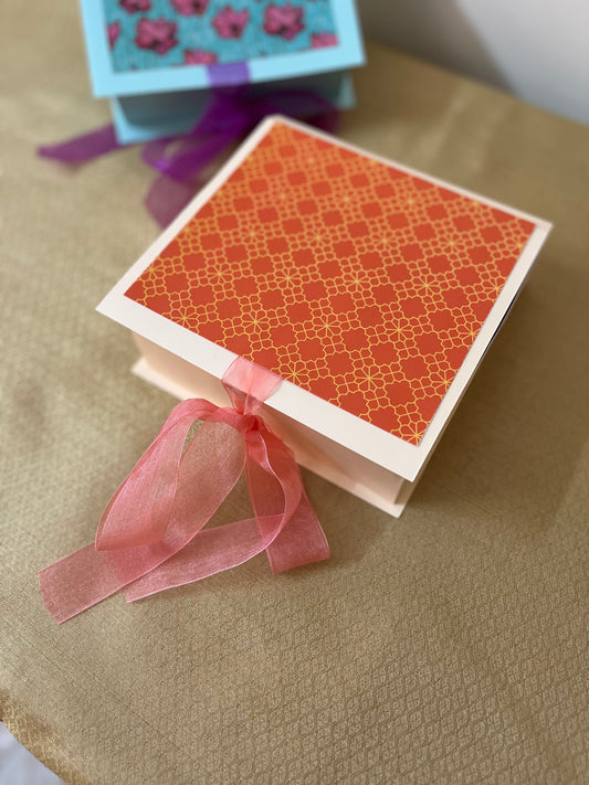 Diwali Handmade Gift Box – Nuts, Candle, Coasters & Homemade Sweets